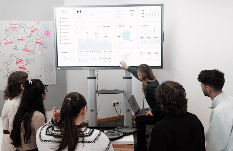 AI Blogging Analytics Dashboard Аналітичний екран із SEO-метриками та ai blogging workflow у редакційному процесі